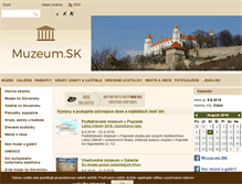 Tablet Screenshot of museum.sk