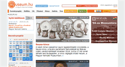 Desktop Screenshot of museum.hu