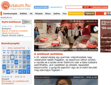 Tablet Screenshot of museum.hu